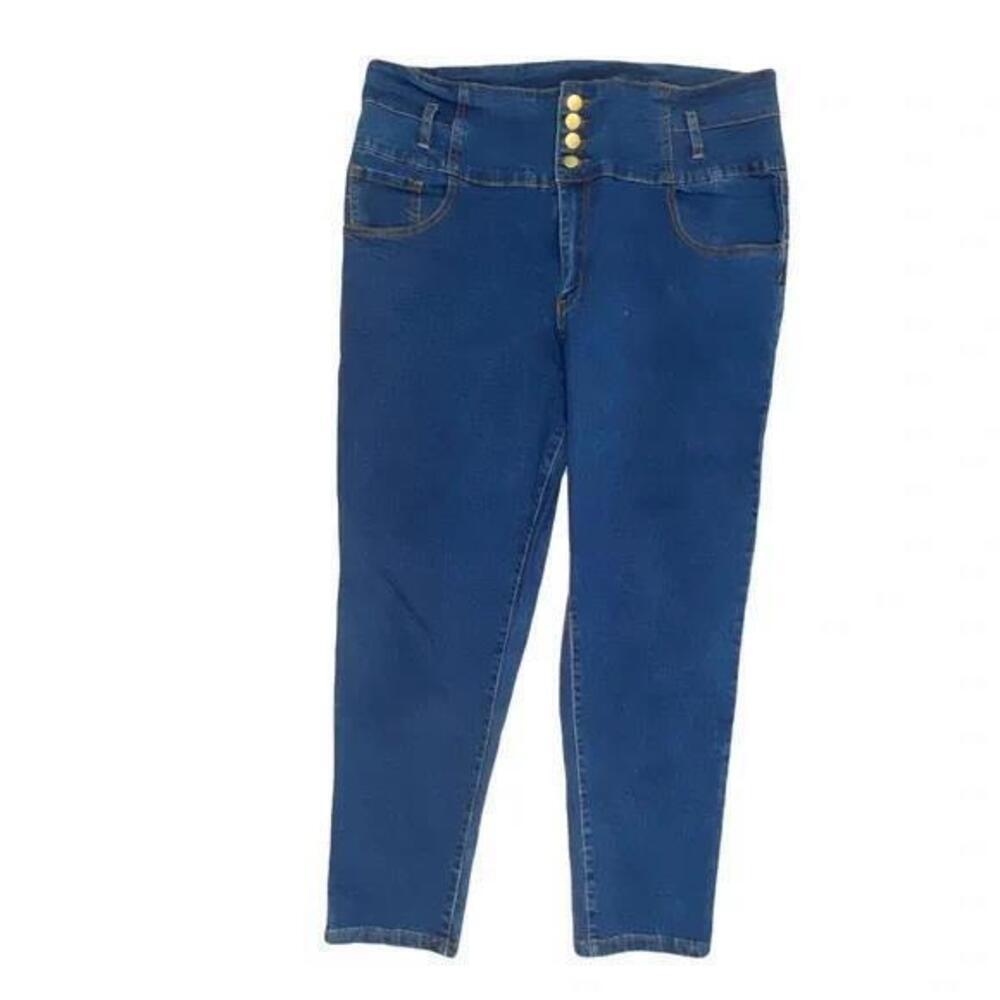 SHEIN High Rise Skinny‎ Women's size 3XL Dark Wash Blue Denim Jeans